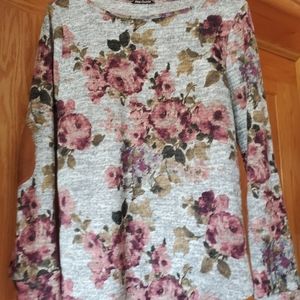 Pink Clover Floral Long Sleeve Shirt